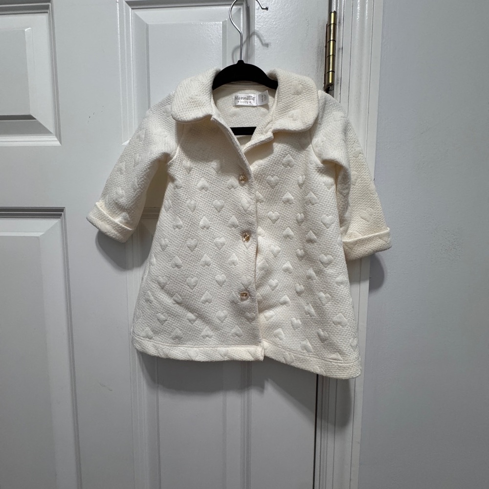 Nannette Cream Collared Jacket 3-6 months